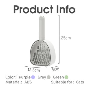 Cat Litter Scoop Plastic Cats Poop Scoop With Base Pets Cleanning Tool Cat Toilet Products Durable Litter Box Cleaner Shovel Pet Products