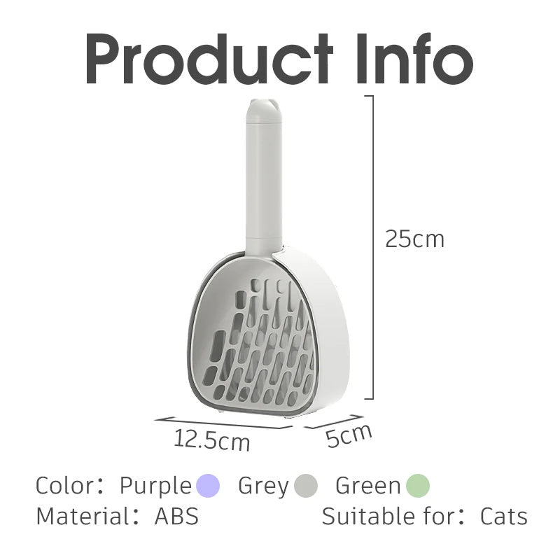 Cat Litter Scoop Plastic Cats Poop Scoop With Base Pets Cleanning Tool Cat Toilet Products Durable Litter Box Cleaner Shovel Pet Products